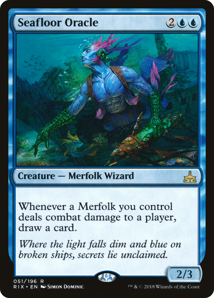 Seafloor Oracle (RIX-051) [Rivals of Ixalan] Foil MTG Single Wizards of the Coast