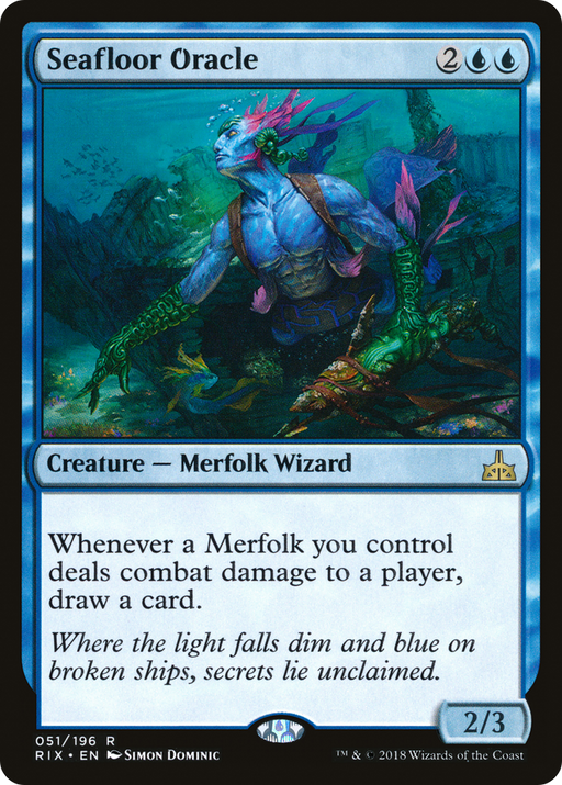 Seafloor Oracle (RIX-051) [Rivals of Ixalan] Foil MTG Single Wizards of the Coast