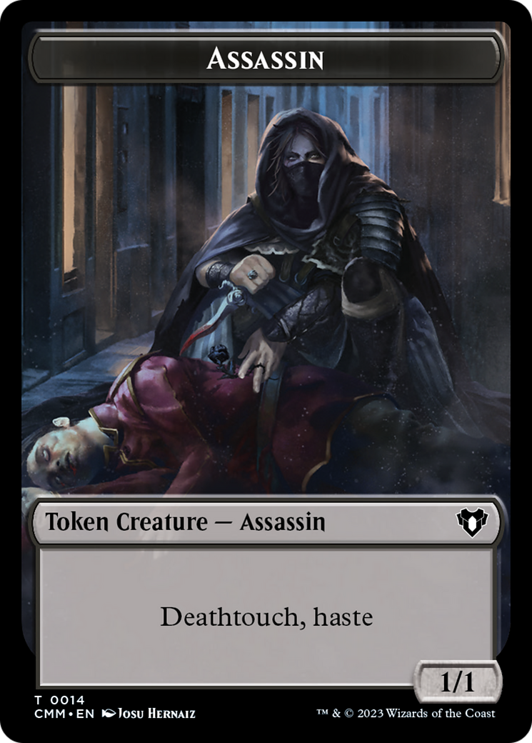 Assassin Token [Commander Masters Tokens] MTG Single Magic: The Gathering   