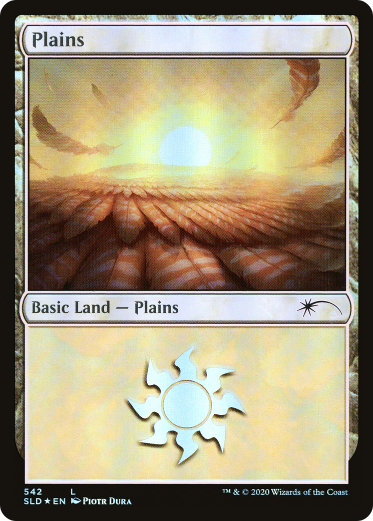 Plains (SLD-542) [Secret Lair] Drop Foil MTG Single Wizards of the Coast