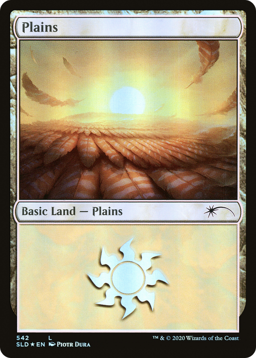 Plains (SLD-542) [Secret Lair] Drop Foil MTG Single Wizards of the Coast