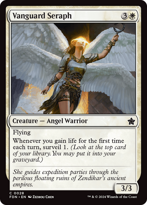 Vanguard Seraph (FDN-028) [Foundations] MTG Single Wizards of the Coast