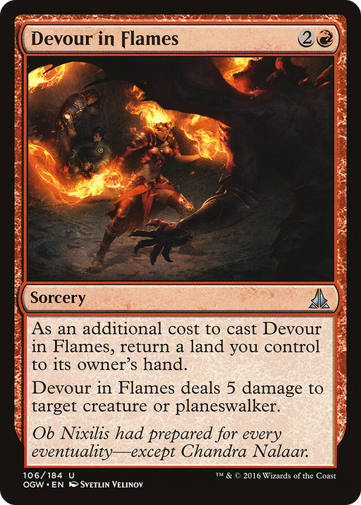 Devour in Flames (OGW-106) [Oath of the Gatewatch] MTG Single Wizards of the Coast
