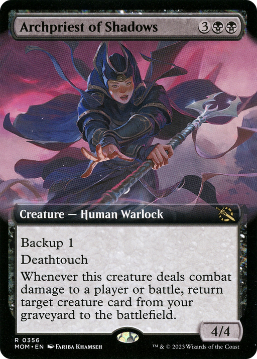 Archpriest of Shadows (MOM-356) [March of the Machine] (Extended Art) Foil MTG Single Wizards of the Coast