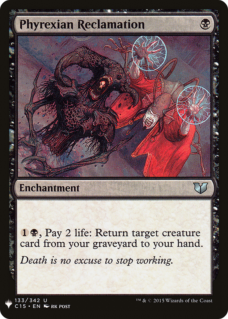 Phyrexian Reclamation (LIST-133) [Mystery Booster] The List MTG Single Wizards of the Coast