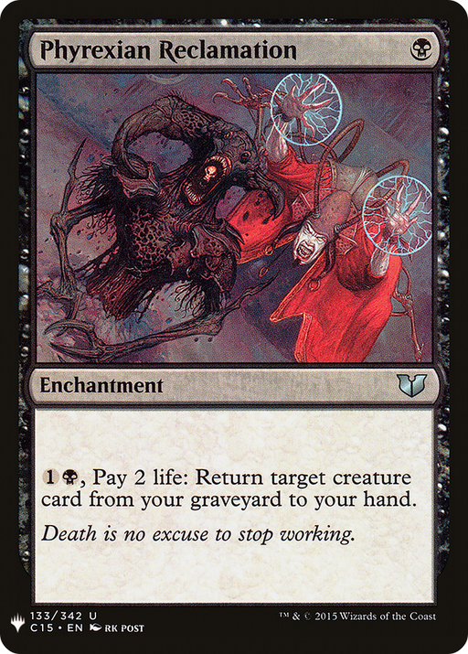Phyrexian Reclamation (LIST-133) [Mystery Booster] The List MTG Single Wizards of the Coast