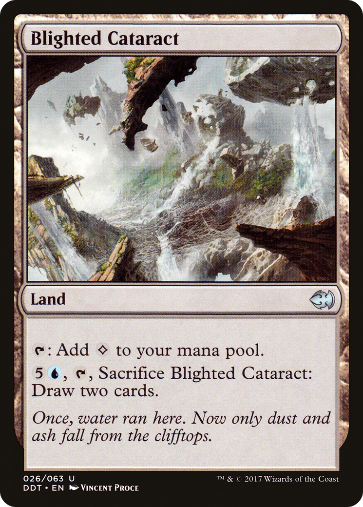 Blighted Cataract (DDT-026) [Misc] Duel Decks: Merfolk vs. Goblins MTG Single Wizards of the Coast