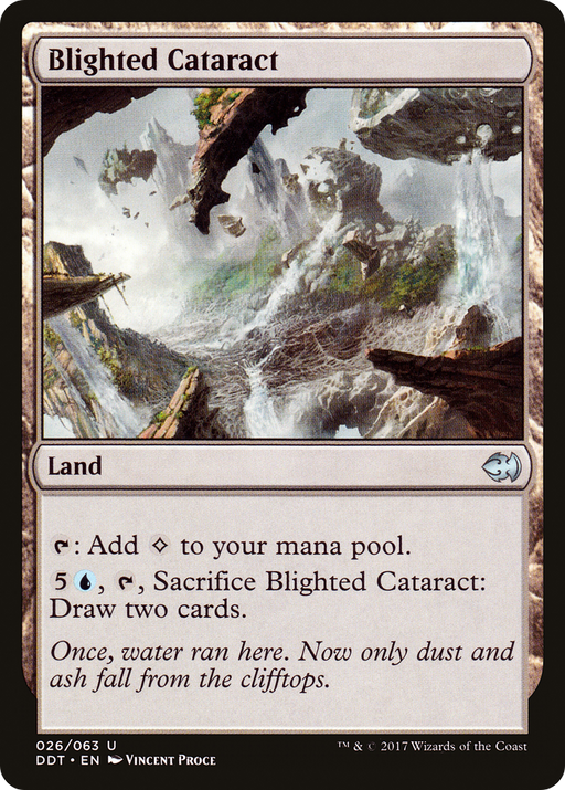 Blighted Cataract (DDT-026) [Misc] Duel Decks: Merfolk vs. Goblins MTG Single Wizards of the Coast