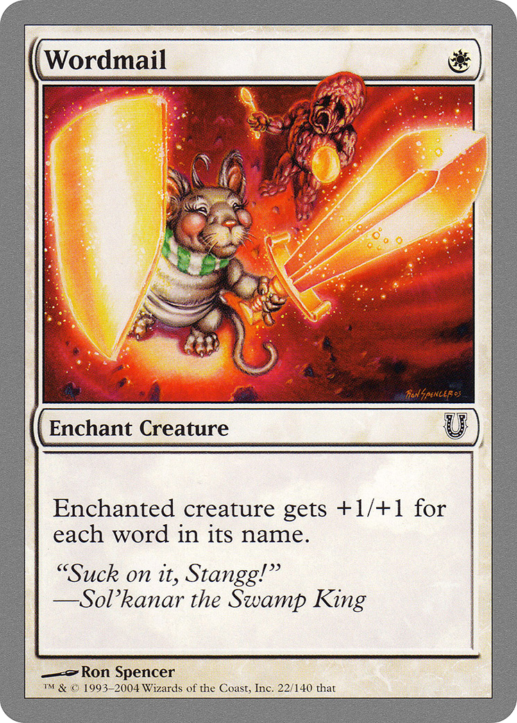 Wordmail (UNH-022) [Unhinged] MTG Single Wizards of the Coast