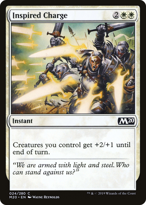 Inspired Charge (M20-024) [Core Set 2020] MTG Single Wizards of the Coast