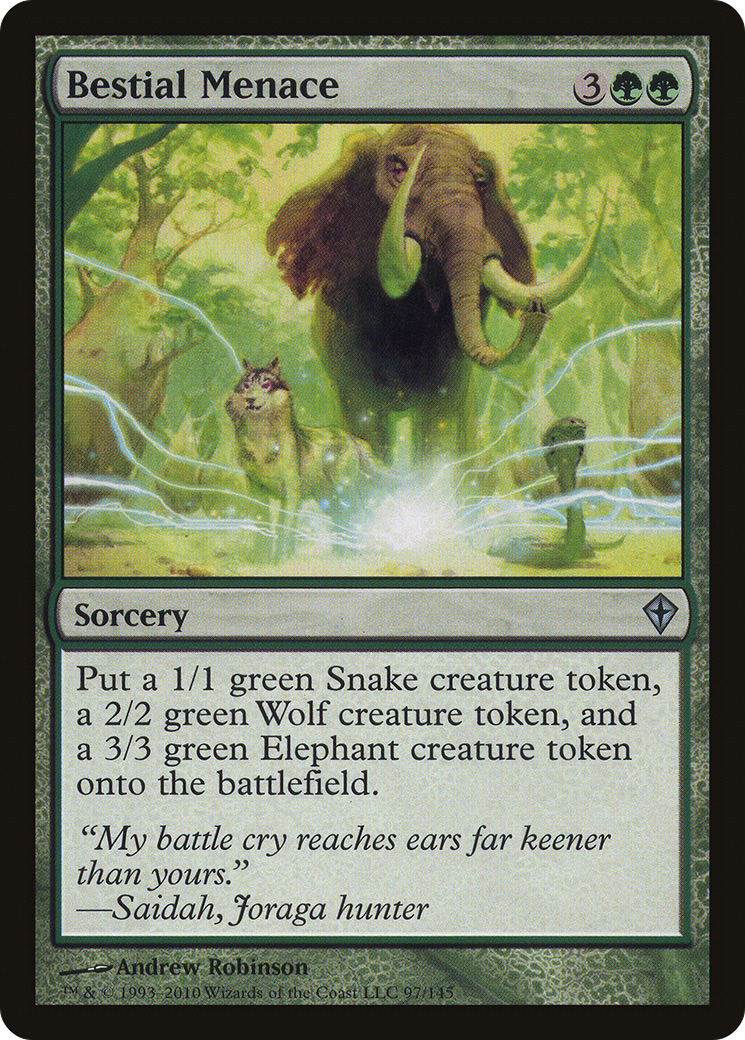 Bestial Menace (WWK-097) [Worldwake] MTG Single Wizards of the Coast