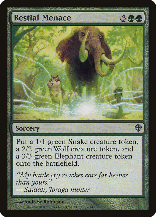 Bestial Menace (WWK-097) [Worldwake] MTG Single Wizards of the Coast