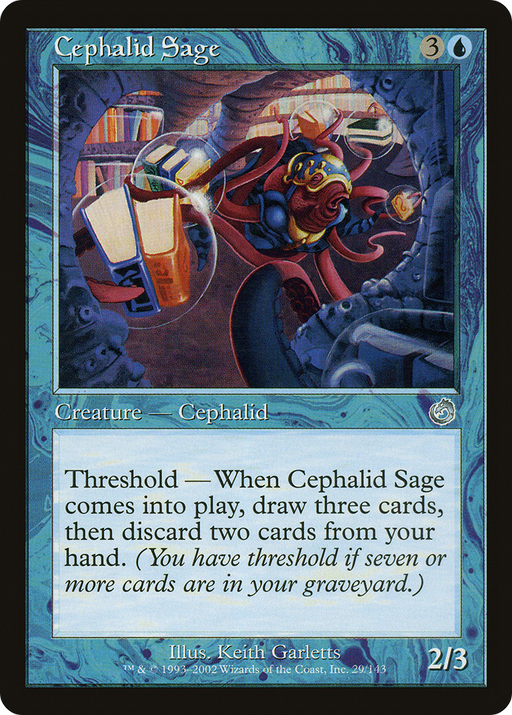 Cephalid Sage (TOR-029) [Torment] MTG Single Wizards of the Coast