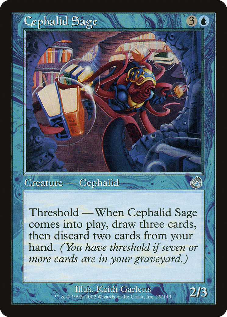 Cephalid Sage (TOR-029) [Torment] Foil MTG Single Wizards of the Coast