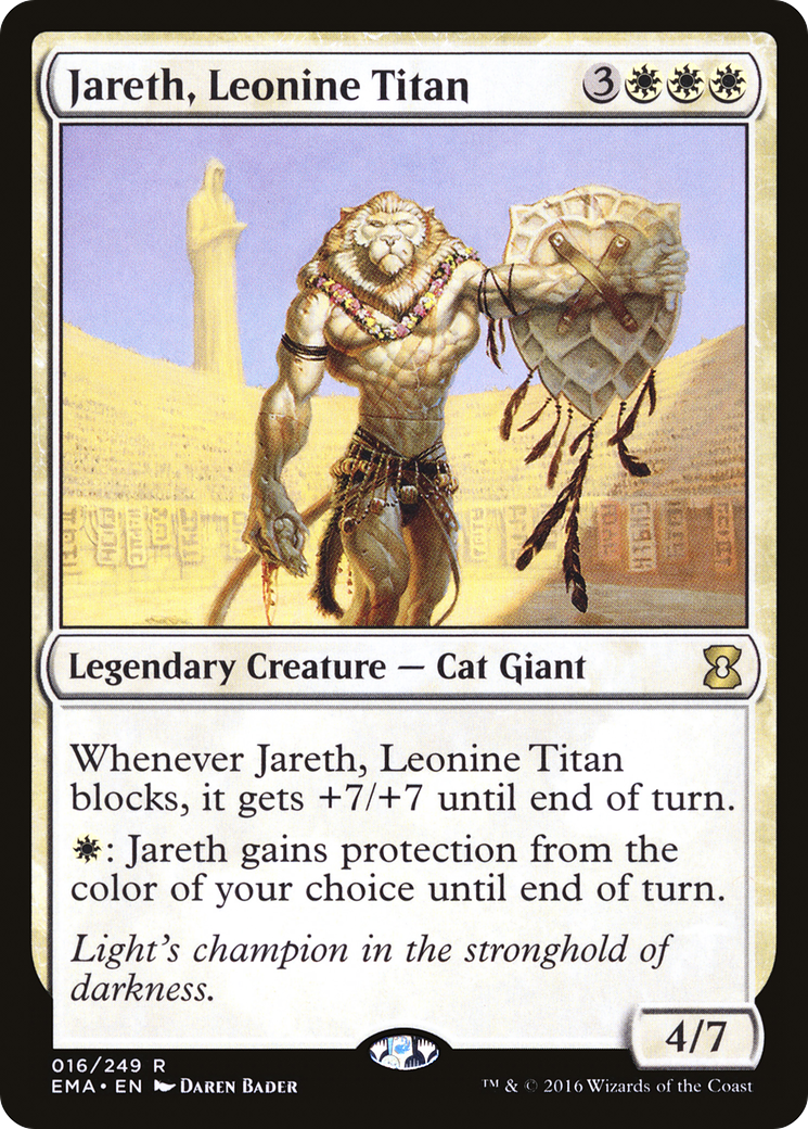 Jareth, Leonine Titan (EMA-016) [Eternal Masters] Foil MTG Single Wizards of the Coast