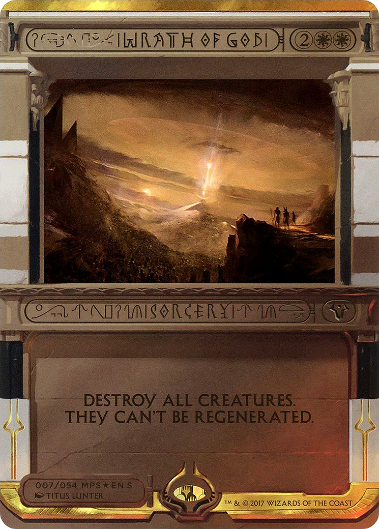 Wrath of God (MPS2-007) [Amonkhet Invocations] (Borderless) Foil MTG Single Wizards of the Coast