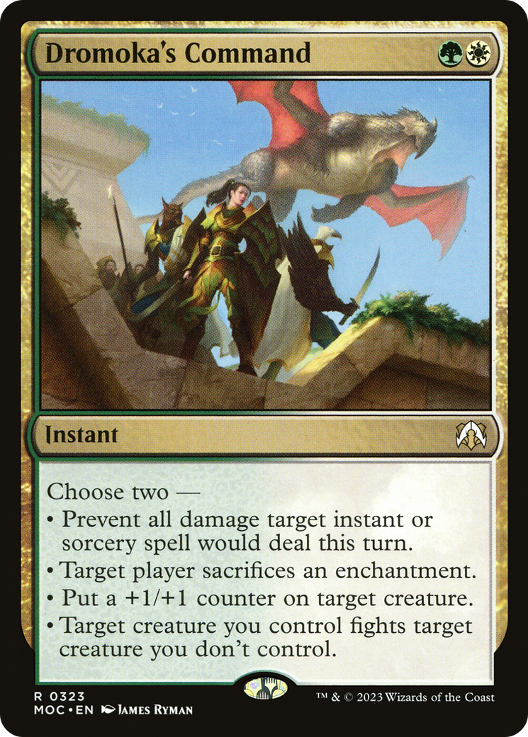 Dromoka's Command (MOC-323) [March of the Machine Commander] MTG Single Wizards of the Coast