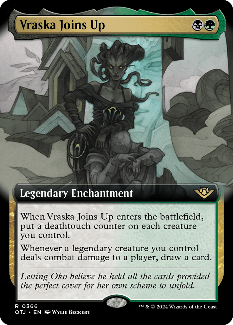 Vraska Joins Up (OTJ-366) [Outlaws of Thunder Junction] (Extended Art) MTG Single Wizards of the Coast