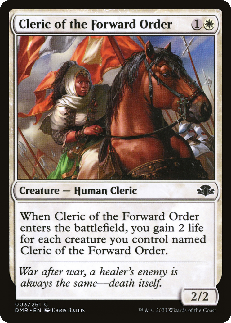 Cleric of the Forward Order (DMR-003) [Dominaria Remastered] Foil MTG Single Wizards of the Coast