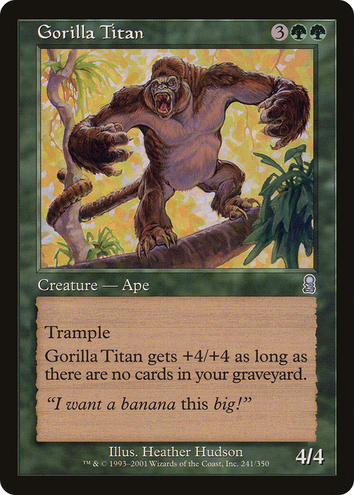 Gorilla Titan (ODY-241) [Odyssey] MTG Single Wizards of the Coast