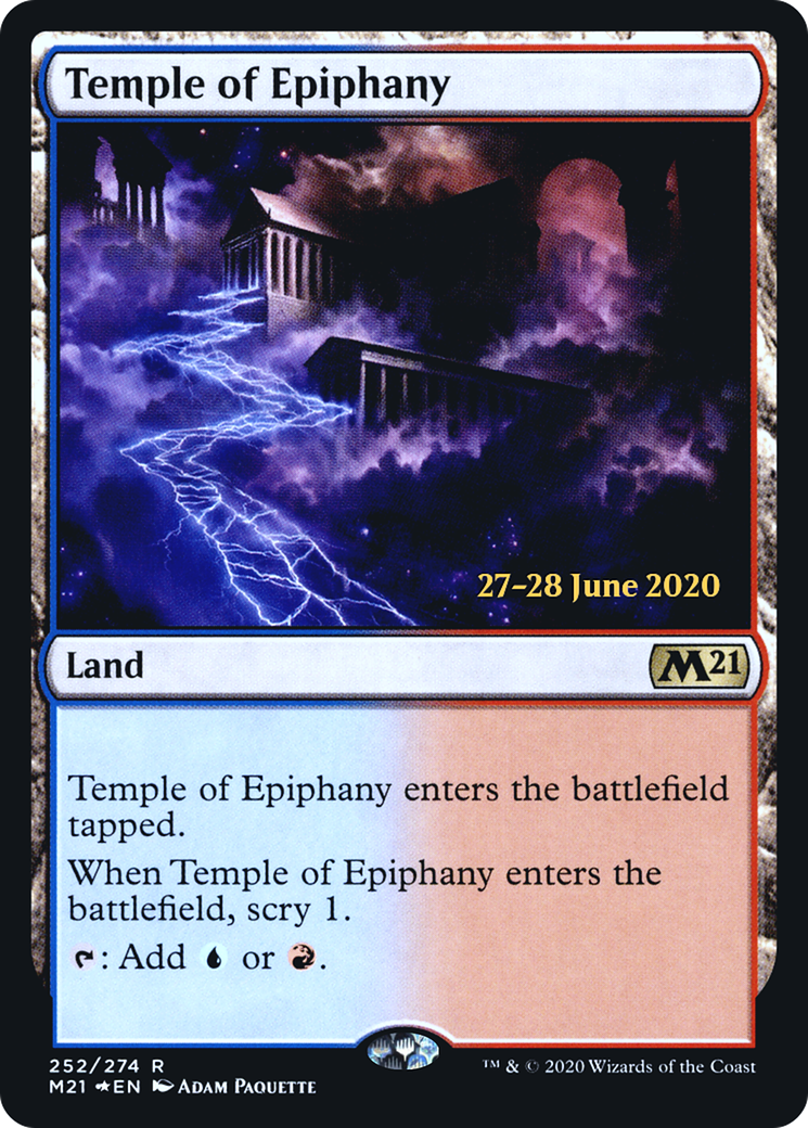 Temple of Epiphany (M21) (PRE-252) [Core Set 2021 Promos] Foil MTG Single Wizards of the Coast