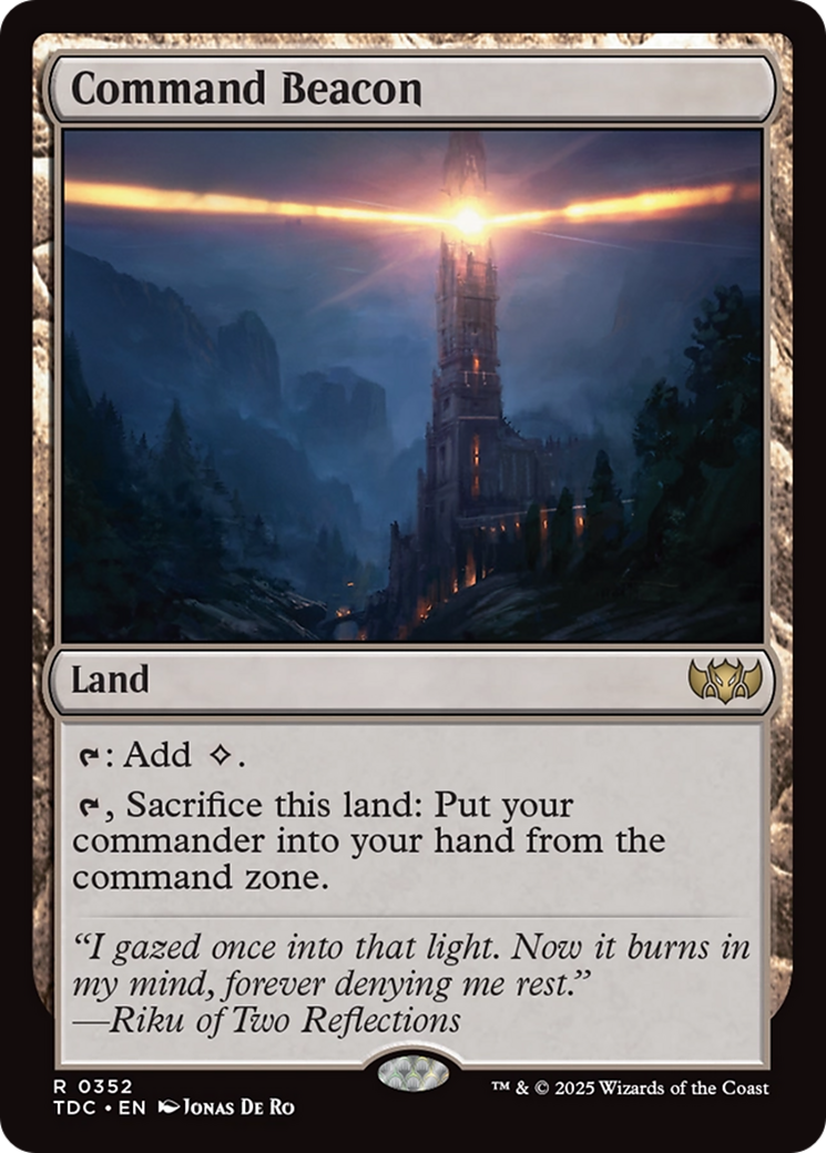 Command Beacon (TDC-352) [Commander: Tarkir: Dragonstorm] MTG Single Wizards of the Coast