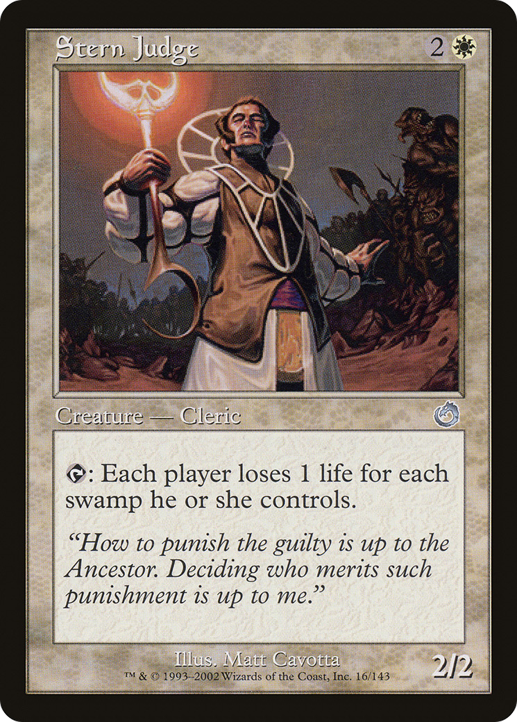 Stern Judge (TOR-016) [Torment] Foil MTG Single Wizards of the Coast