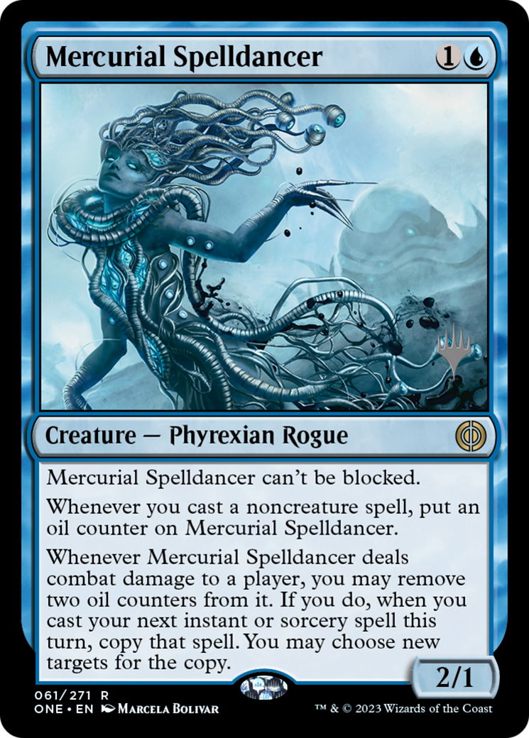 Mercurial Spelldancer (PPONE-061) [Phyrexia: All Will Be One Promos] Foil MTG Single Wizards of the Coast