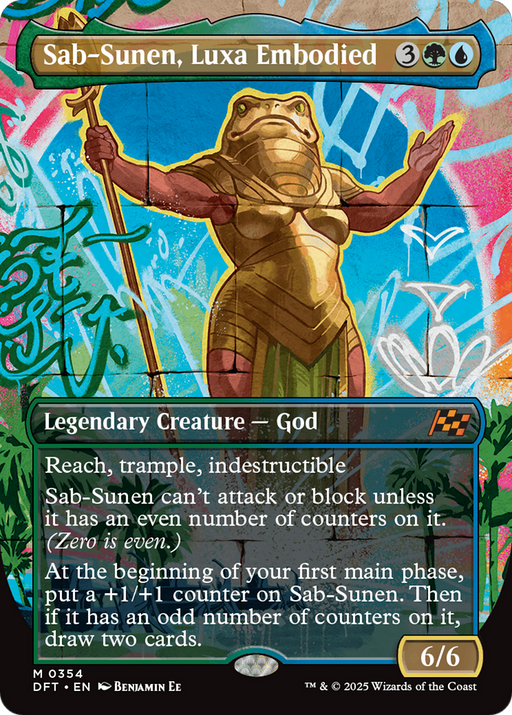 Sab-Sunen, Luxa Embodied (DFT-354) [Aetherdrift] (Borderless) MTG Single Wizards of the Coast