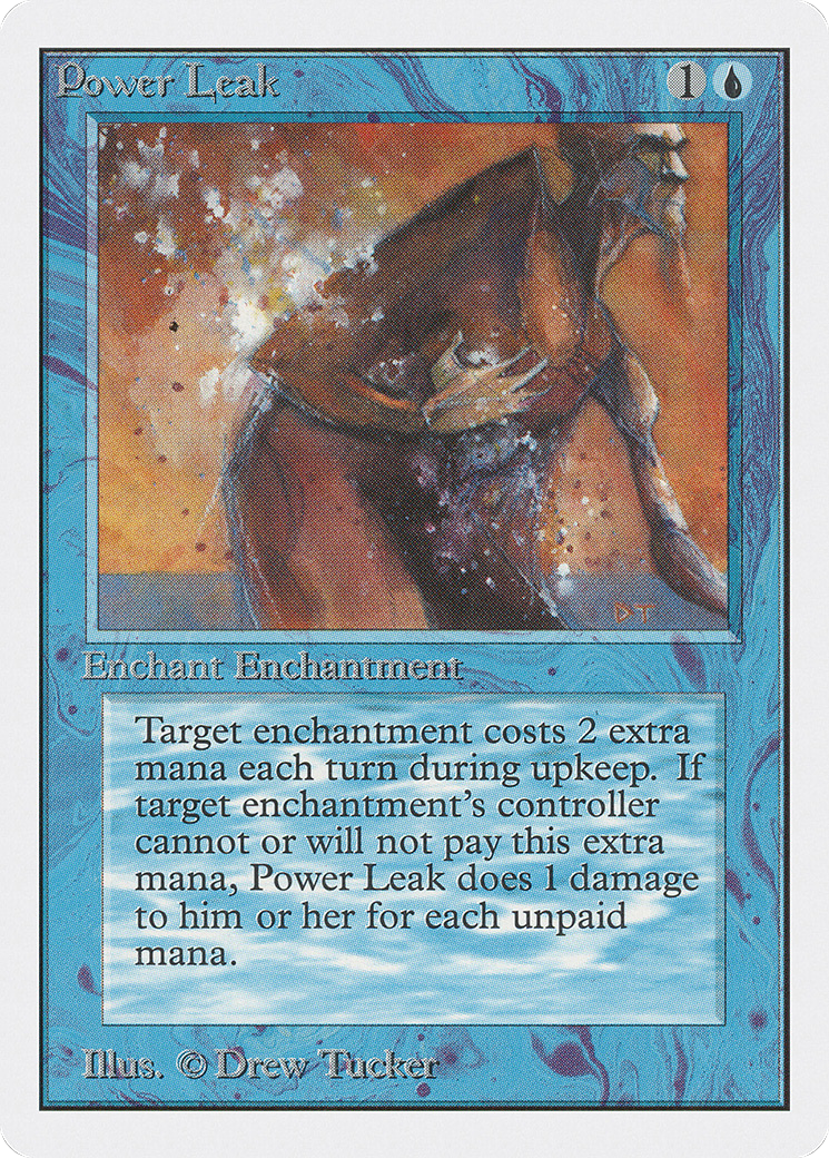 Power Leak (2ED-072) [Oldschool] Unlimited Edition MTG Single Wizards of the Coast