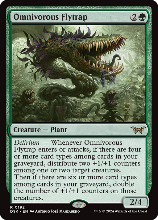 Omnivorous Flytrap (DSK-192) [Duskmourn: House of Horror] Foil MTG Single Wizards of the Coast