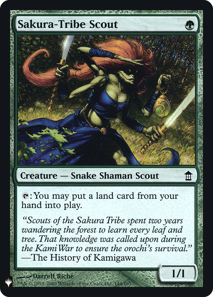 Sakura-Tribe Scout (LIST-144) [Mystery Booster] The List Foil MTG Single Wizards of the Coast