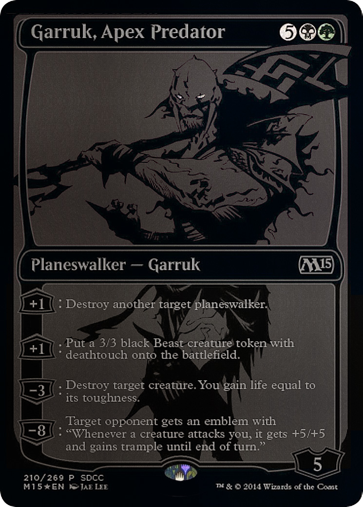 Garruk, Apex Predator (SDCC 2014 Exclusive) (MEDIA-210) [Misc] San Diego Comic-Con 2014 Foil MTG Single Wizards of the Coast
