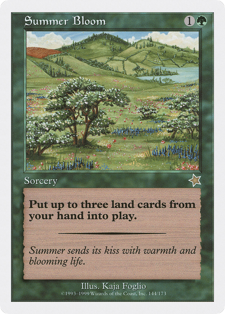 Summer Bloom (S99-144) [Misc] Starter 1999 MTG Single Wizards of the Coast