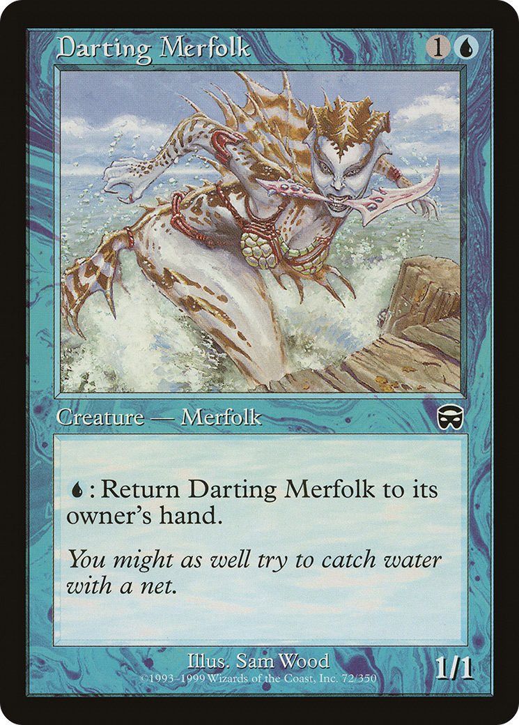 Darting Merfolk (MMQ-072) [Mercadian Masques] MTG Single Wizards of the Coast
