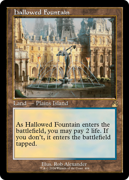 Hallowed Fountain (RVR-404) [Ravnica Remastered] Foil MTG Single Wizards of the Coast