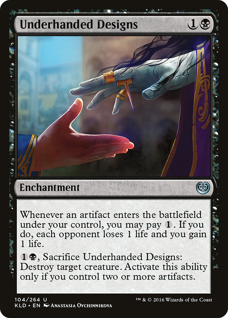 Underhanded Designs (KLD-104) [Kaladesh] MTG Single Wizards of the Coast