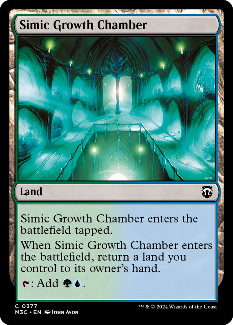 Simic Growth Chamber (M3C-377) [Modern Horizons 3 Commander] MTG Single Wizards of the Coast