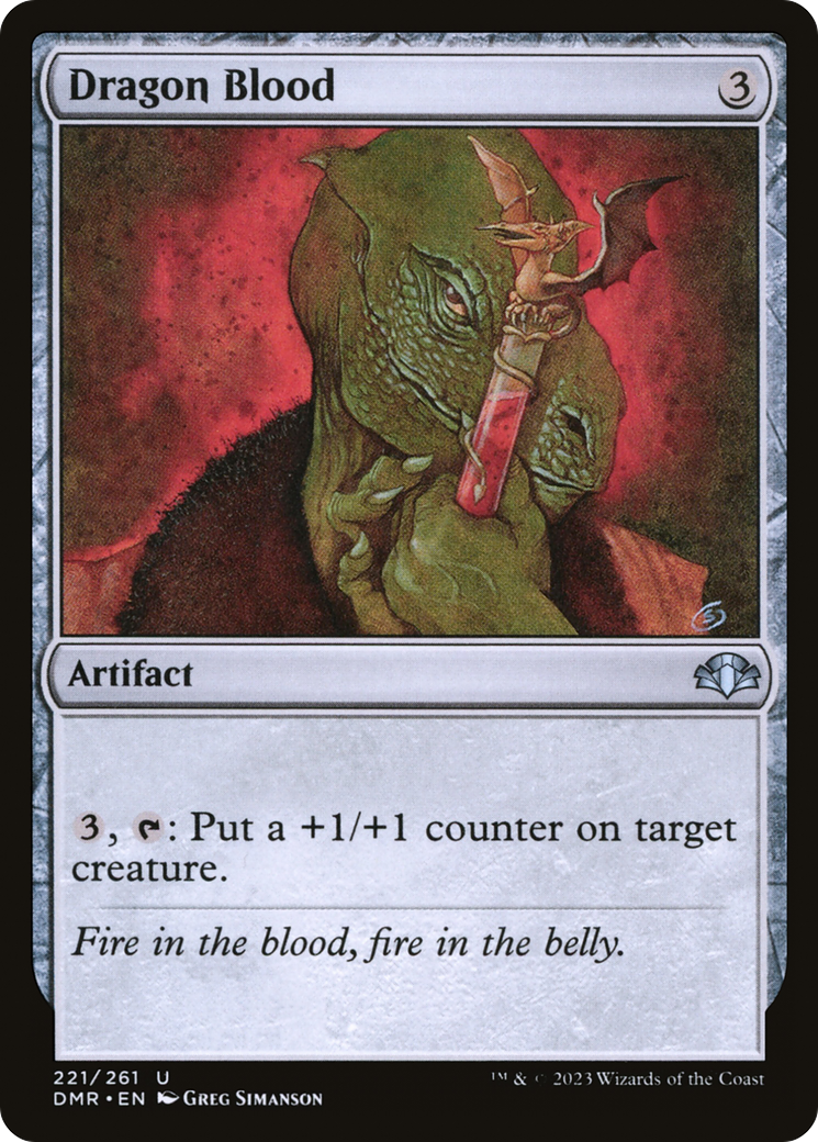 Dragon Blood (DMR-221) [Dominaria Remastered] Foil MTG Single Wizards of the Coast