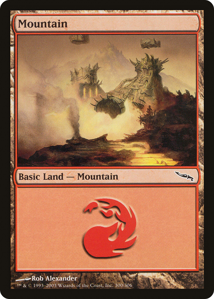 Mountain (MRD-300) [Mirrodin] MTG Single Wizards of the Coast
