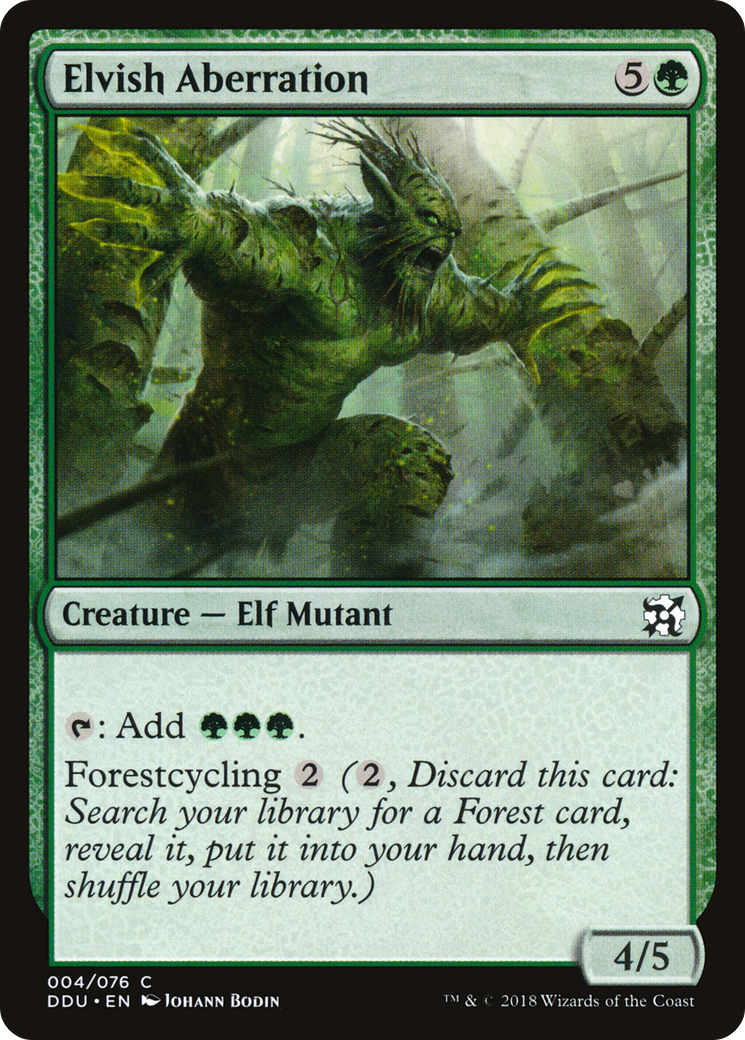 Elvish Aberration (DDU-004) [Misc] Duel Decks: Elves vs. Inventors MTG Single Wizards of the Coast