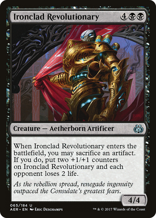 Ironclad Revolutionary (AER-065) [Aether Revolt] Foil MTG Single Wizards of the Coast