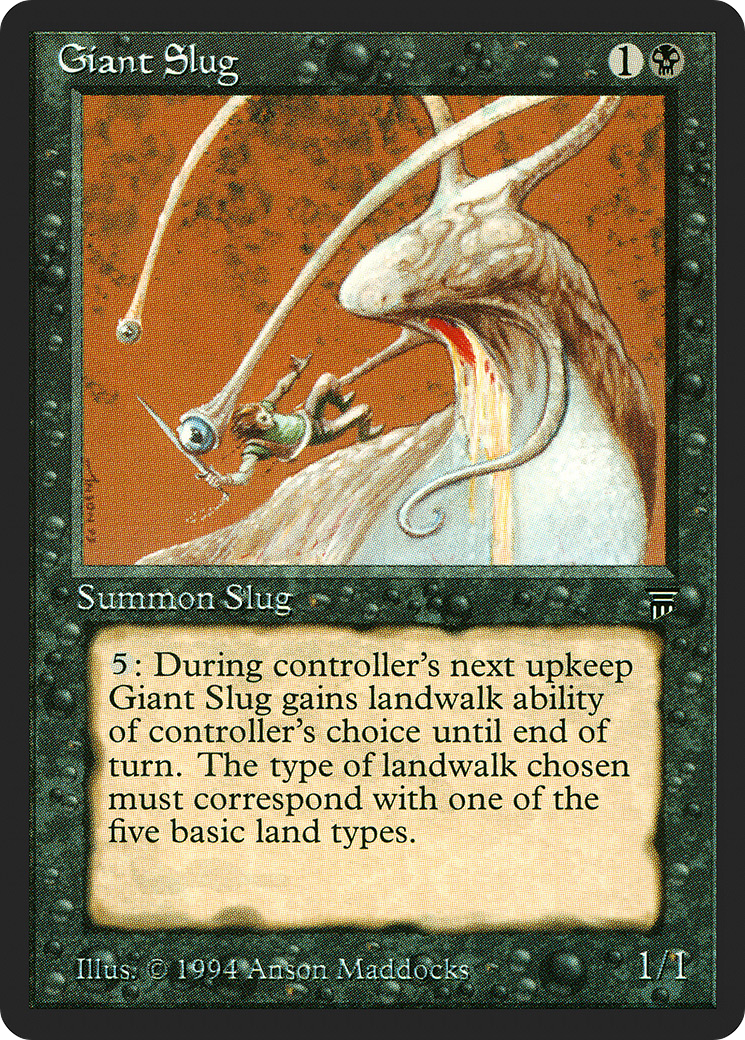 Giant Slug (LEG-099) [Oldschool] Legends MTG Single Wizards of the Coast
