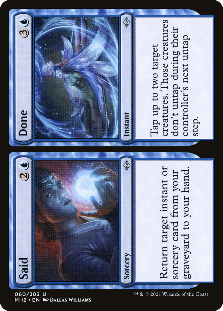 Said // Done (MH2-060) [Modern Horizons 2] MTG Single Modern Horizons 2