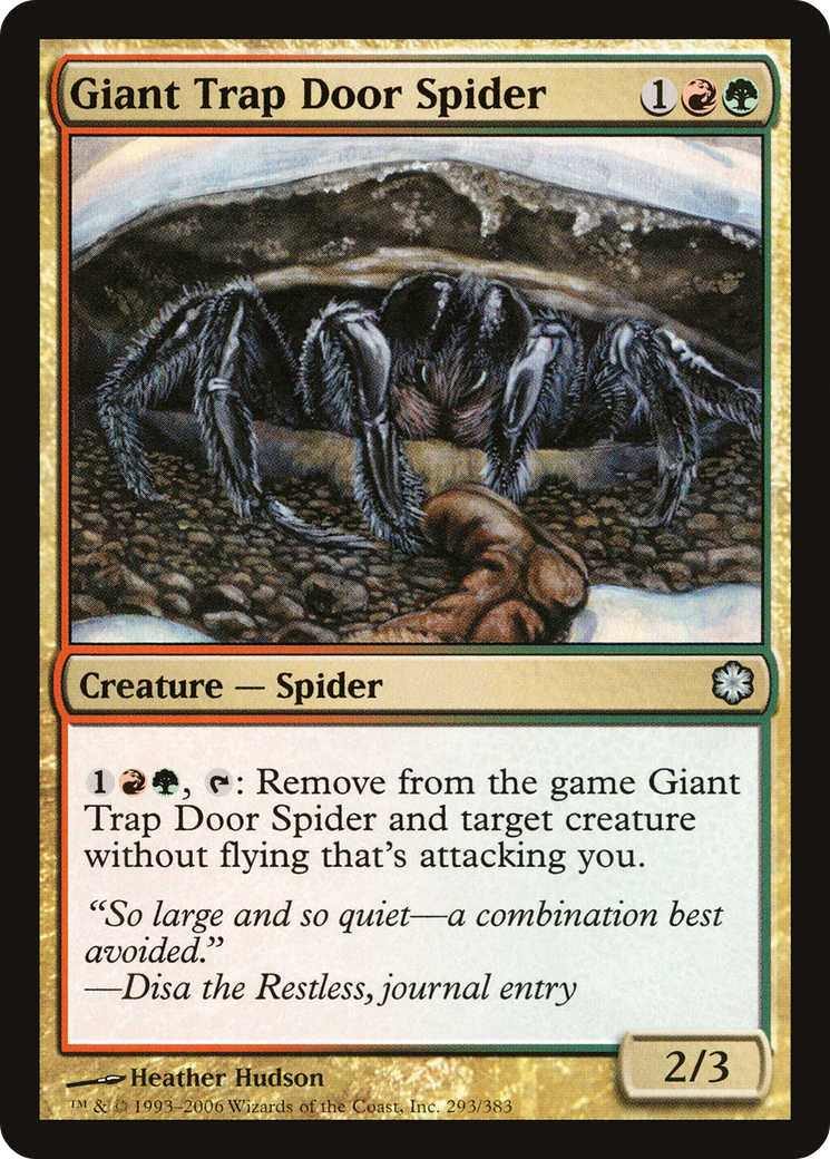 Giant Trap Door Spider (CTD-293) [Misc] Coldsnap Theme Decks MTG Single Wizards of the Coast