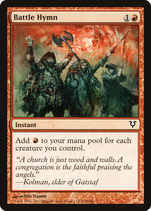 Battle Hymn (AVR-128) [Avacyn Restored] MTG Single Wizards of the Coast
