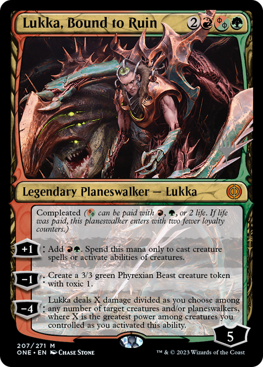 Lukka, Bound to Ruin (PPONE-207) [Phyrexia: All Will Be One Promos] MTG Single Wizards of the Coast