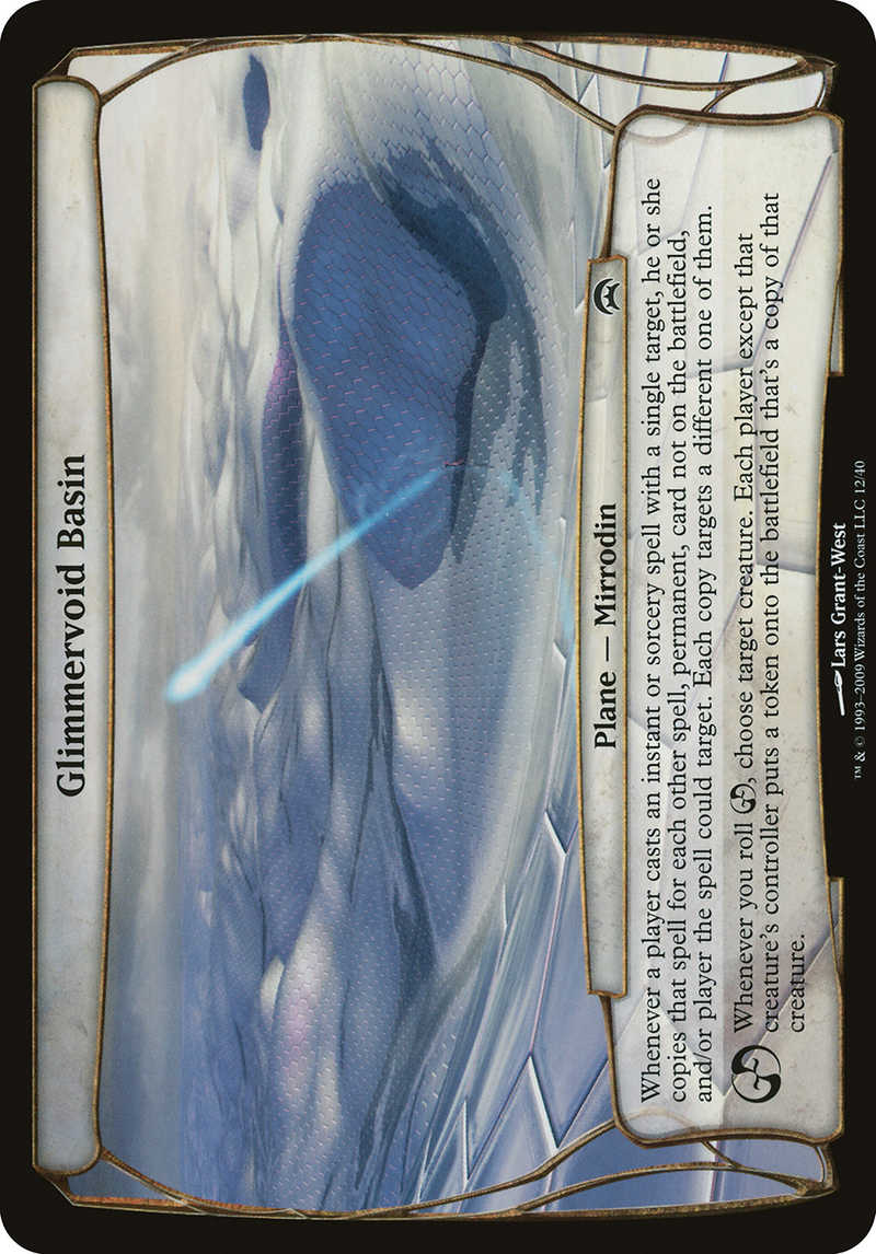 Glimmervoid Basin (Planechase) (OVER-) [Oversized] Planechase Planes MTG Single Wizards of the Coast