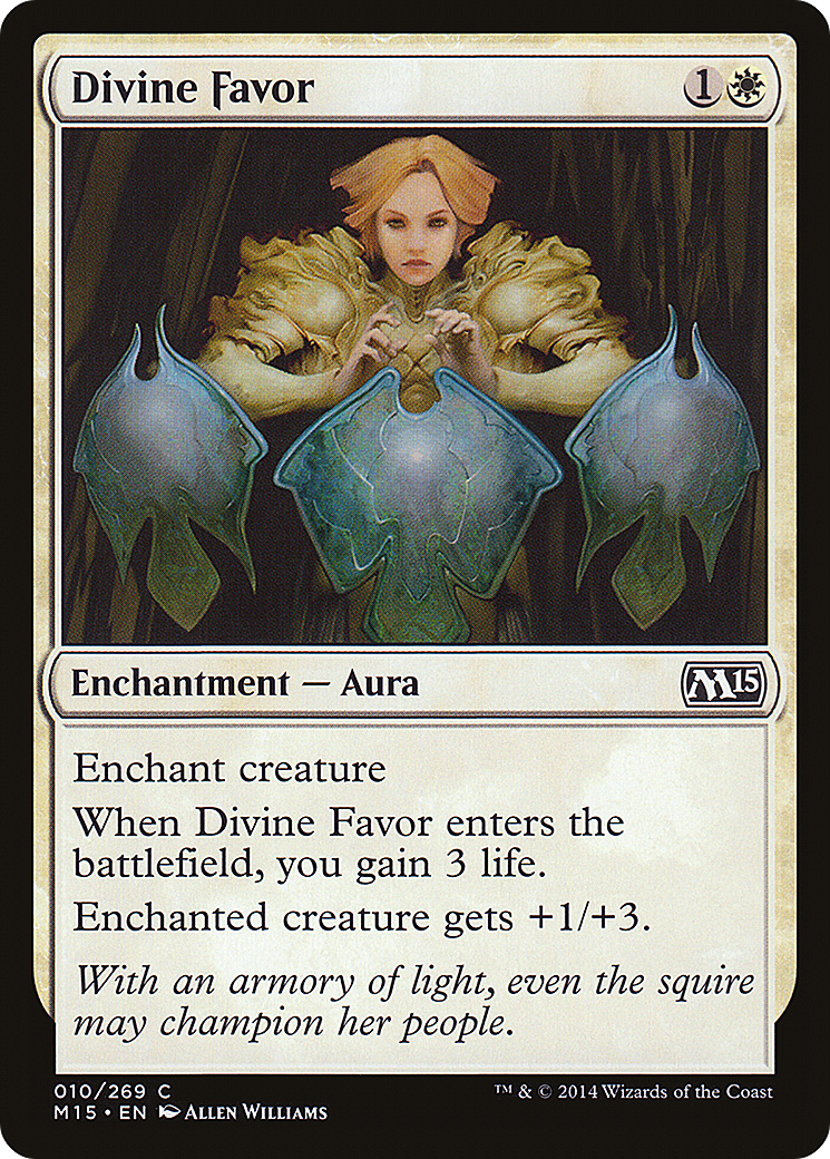 Divine Favor (M15-010) [Magic 2015] MTG Single Wizards of the Coast