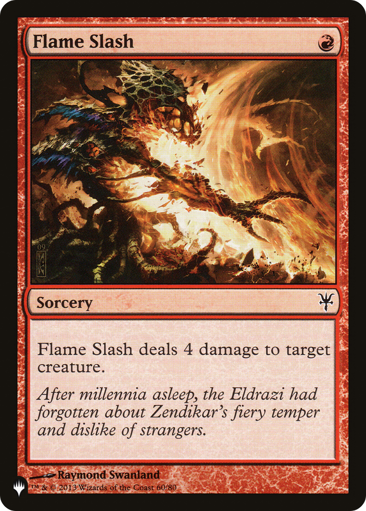 Flame Slash (LIST-DDK-60) [Mystery Booster] The List MTG Single Wizards of the Coast